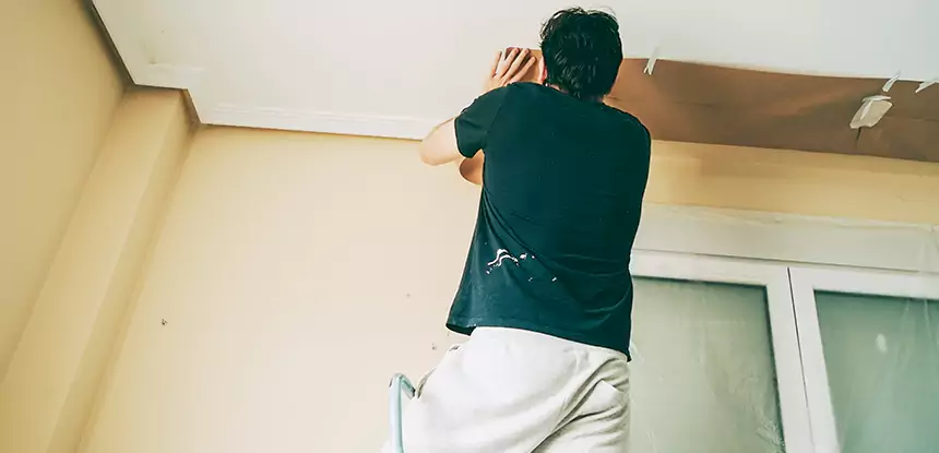 Ceiling Water Damage Repair in Baldwin City