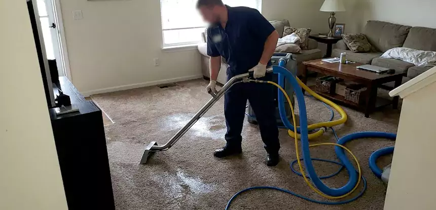 Flooded Basement Carpet Cleanup Baldwin City 