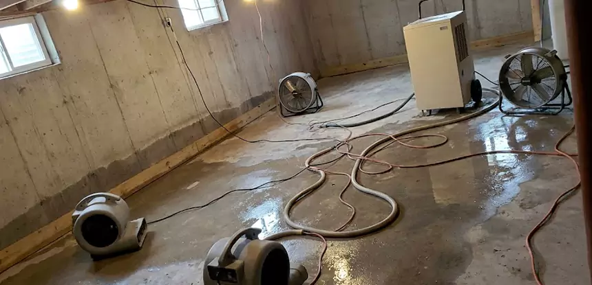 Large-Scale Water Damage Cleanup in Baldwin City