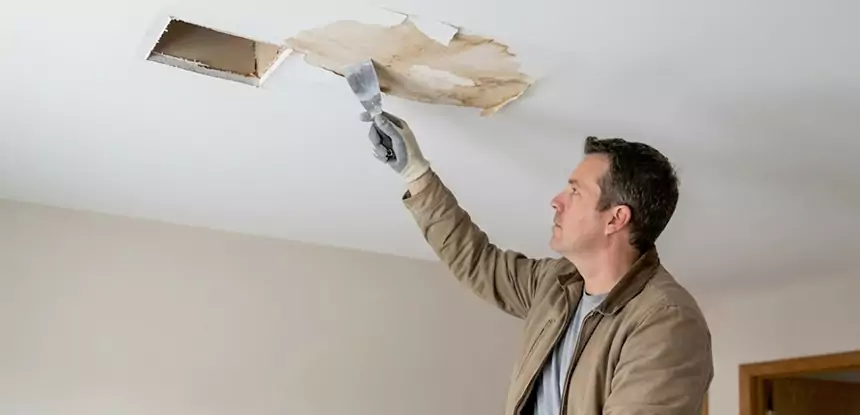 Dry Ceiling After Water Leak in Baldwin City