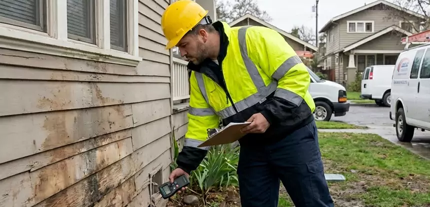 Water Damage Exterior Wall Baldwin City