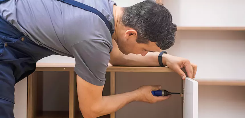 Water Damaged Cabinet Repair in Baldwin City