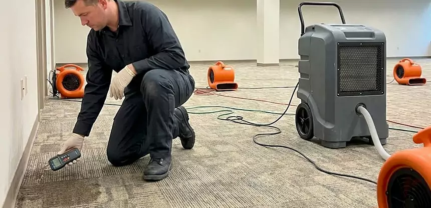 Drying Carpet Padding After Flood in Baldwin City