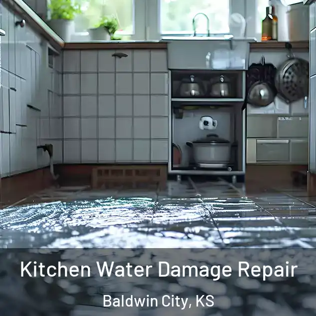  Kitchen Water Damage Repair Baldwin City, KS